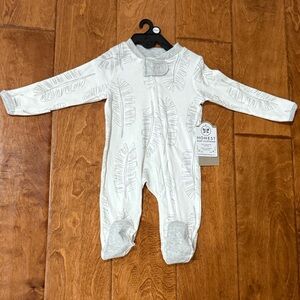 NWT Size Preemie HONEST white Sleep and Play One Piece